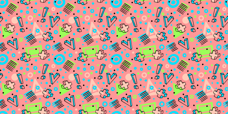 Igriva geometrija Vinilne preproge v drugih vzorcih - TenStickers