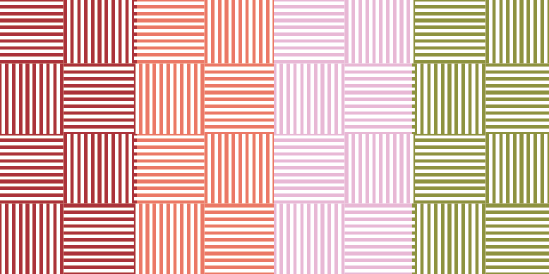 črtasti barvni bloki Vinilna preproga s črtami - TenStickers