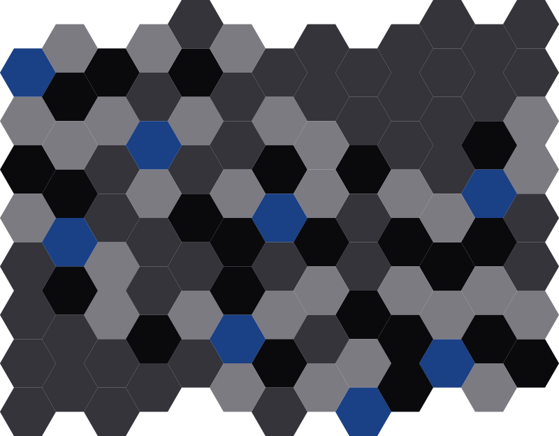 Vinilne preproge z geometrijskimi vzorci Šestkotni odtenki - TenStickers