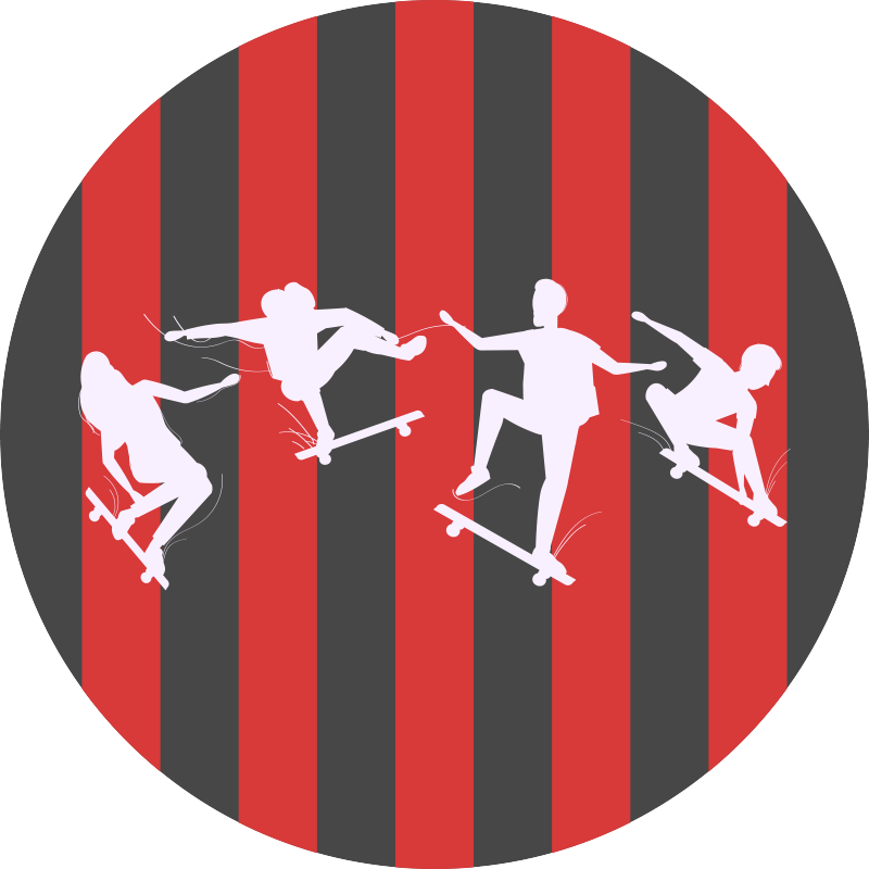 Sabljaške silhuete Vinilna preproga z igre - TenStickers