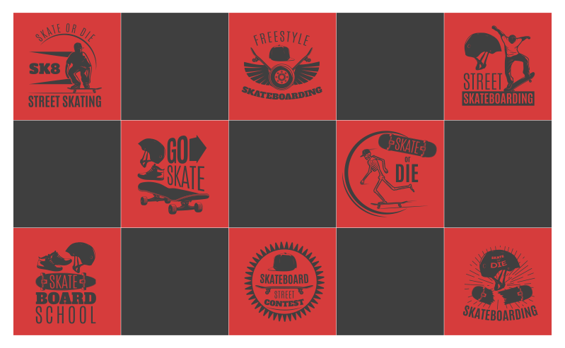 Na temo rolke Vinilna preproga z igre - TenStickers