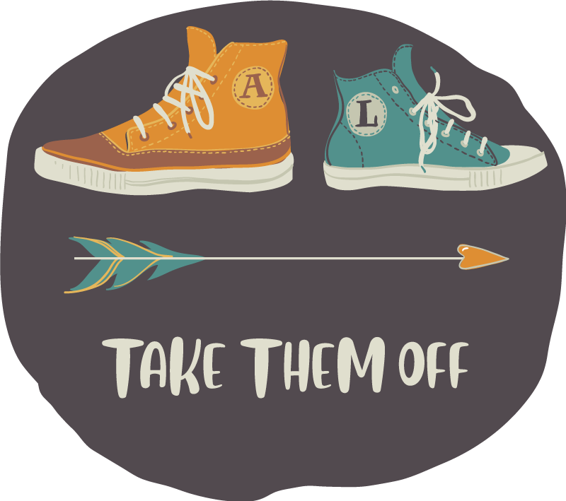 Snemi jih vinilne preproge z napisom - TenStickers