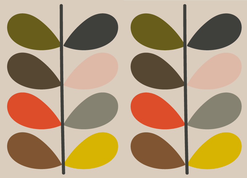 Moderna vinil preproga orla kiely - TenStickers