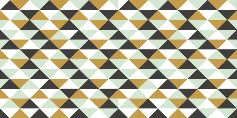 Triangular mosaic arrangement vinilne preproge - TenStickers
