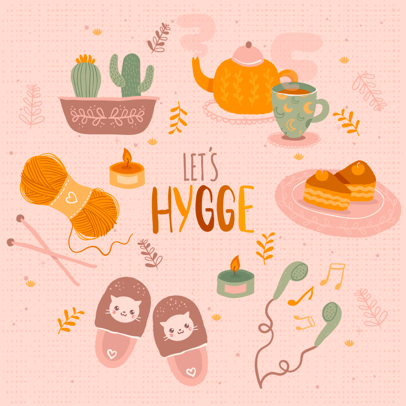 Let's hygge cozy design vinilna preproga za najstnike - TenStickers