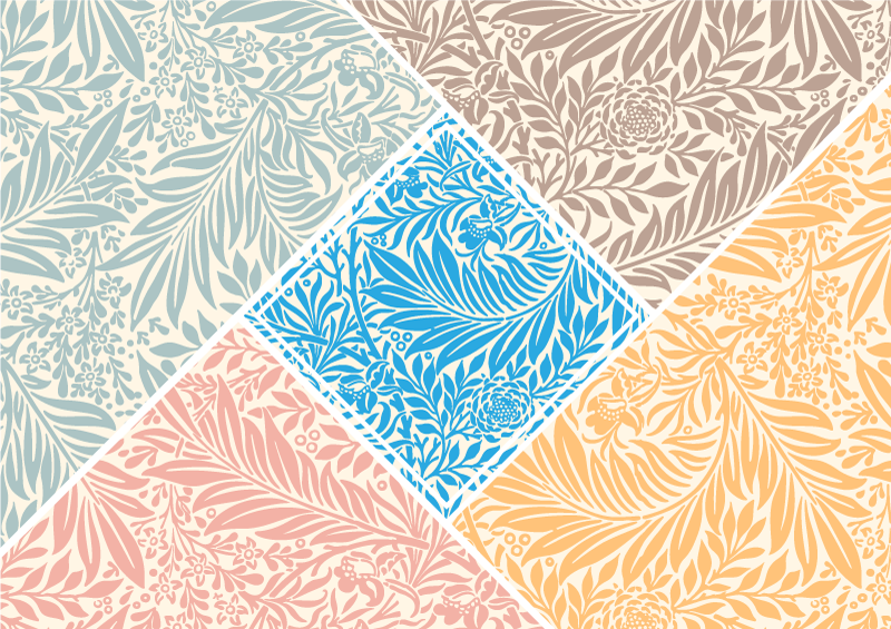 Retro pisani listi kuhinjske talne ploščice - TenStickers