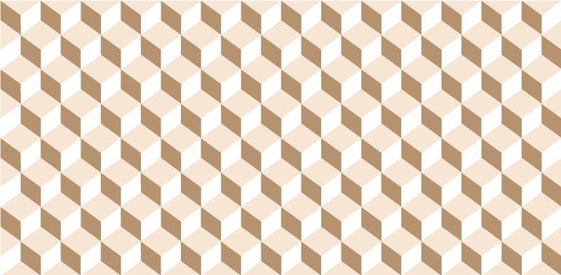 Kubični vzorec satja Vinilna preproga za kuhinjo - TenStickers