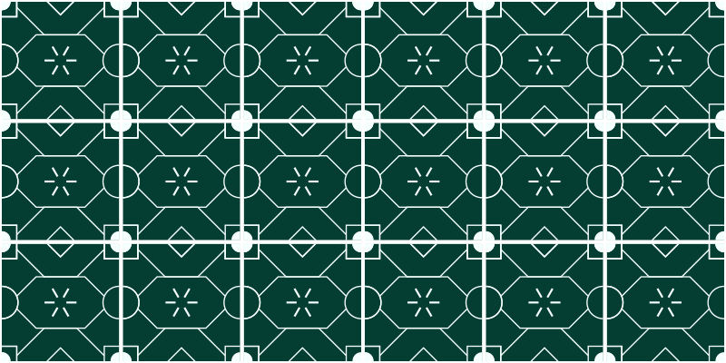 Geometric green arrangement vinilna talna obloga - TenStickers