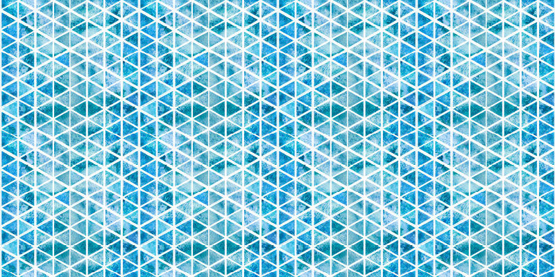 Blue triangle pattern vinilne preproge z vzorci - TenStickers