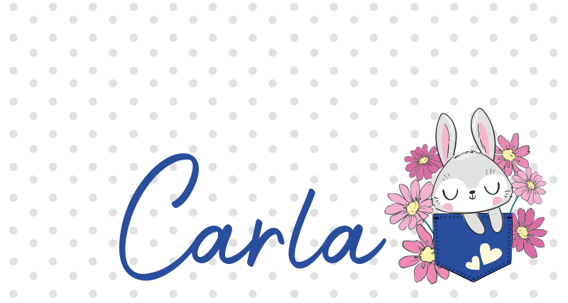 Sivi zajček z imenom Vinilne preproge v drugih vzorcih - TenStickers