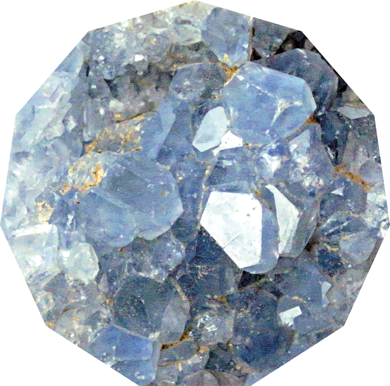 Modra celeste kamnita vinil preproga - TenStickers