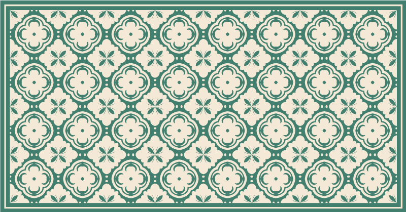 Eleganten cvetlični element Marmorna vinilna preproga - TenStickers