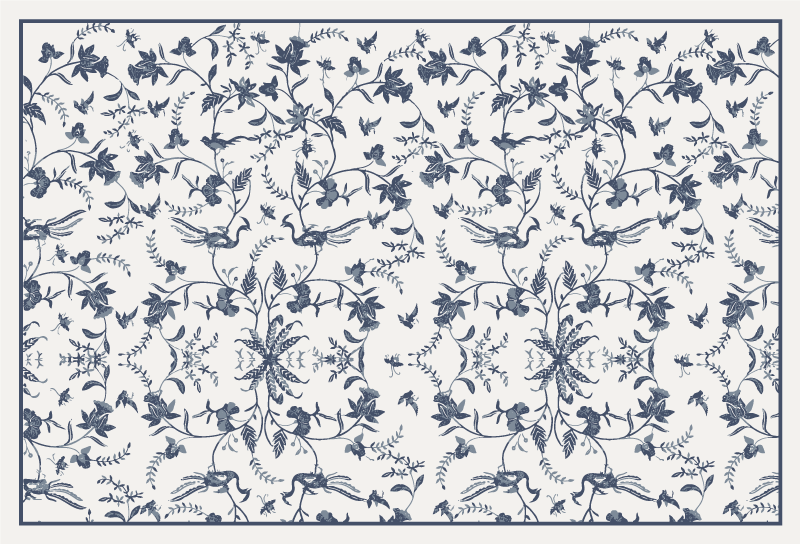 Cvetlični vzorec cvetlična preproga - TenStickers