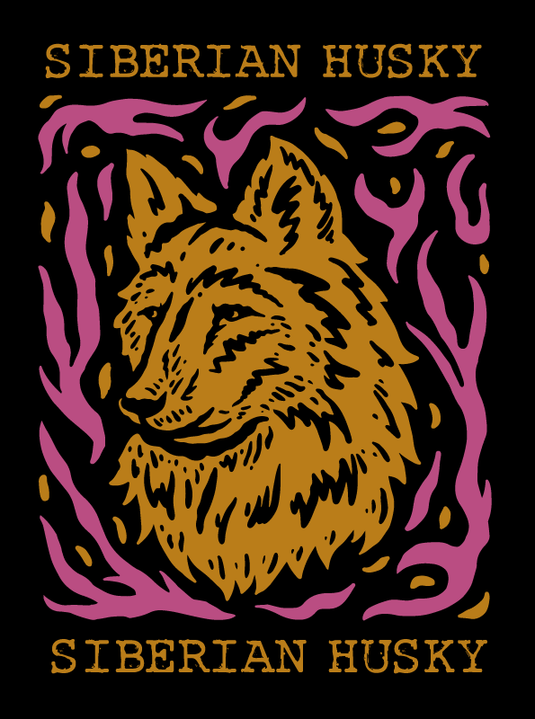 Volk z imenom personalizirana vinil mat - TenStickers