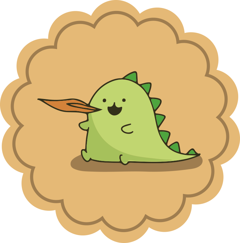 Zeleni risani lik Otroške vinilna preproga - TenStickers