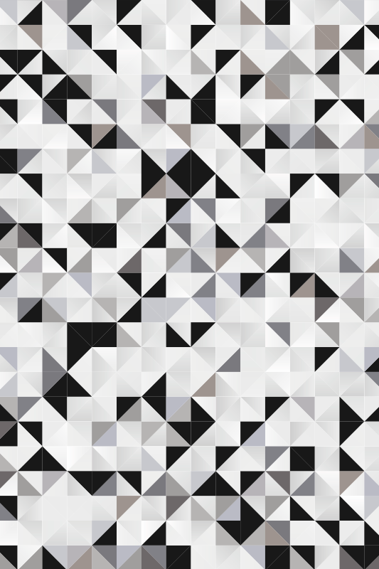 Triangular contrast pattern vinilne preproge - TenStickers