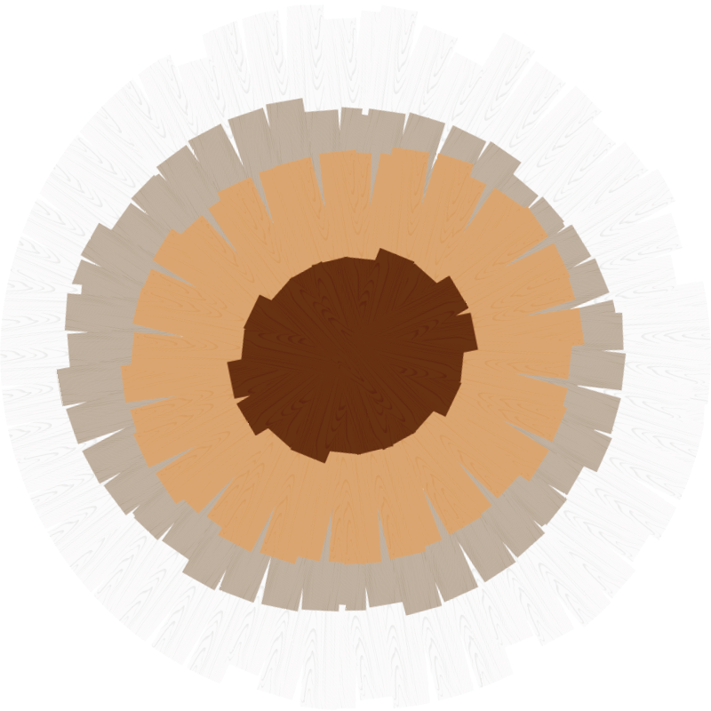 Rjave in bele plošče mozaik talne ploščice - TenStickers