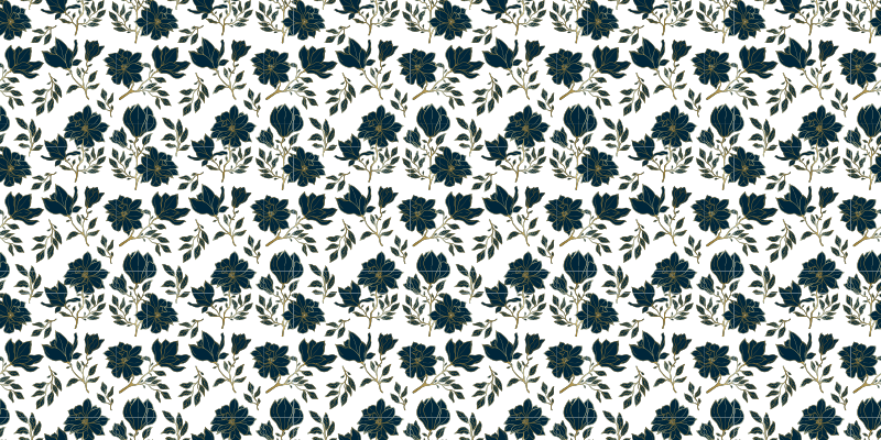 Cvetlično lepotno oblikovanje cvetlična vinilna preproga - TenStickers