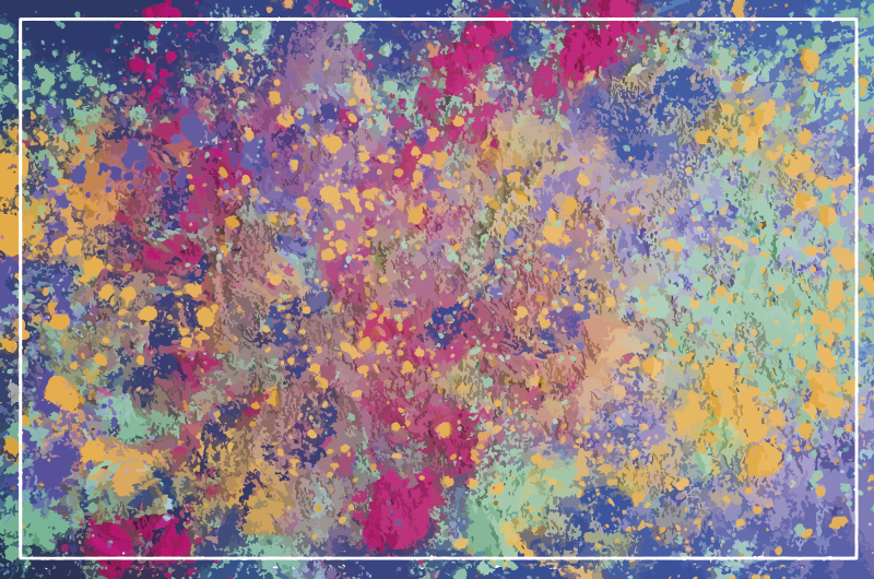 Abstraktni izbruh vinilna preproga - TenStickers