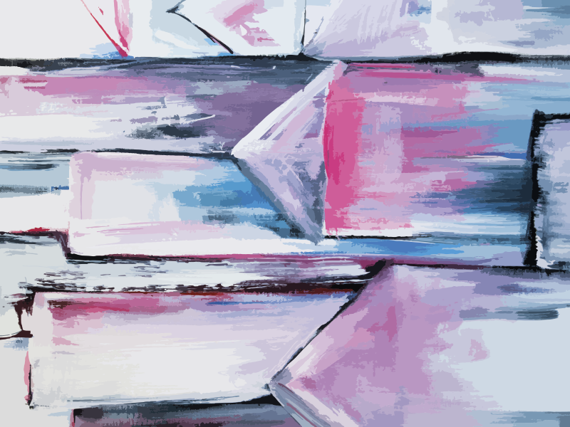 Raznobarvna abstraktna moderna preproga - TenStickers