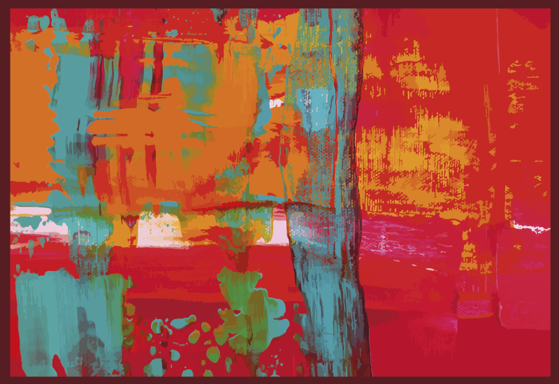 Abstract painting strokes vinilne preproge z vzorci - TenStickers