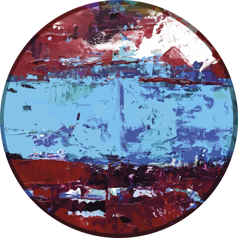 živahne geometrijske oblike vinilna preproga - TenStickers