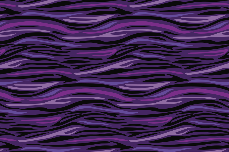 Purple wave pattern vinilni tepih z živalmi - TenStickers