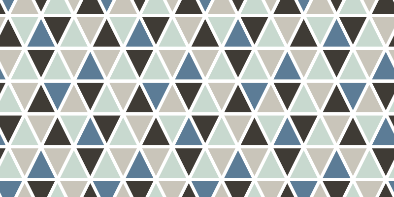 Triangular color sections vinilne preproge z vzorci - TenStickers