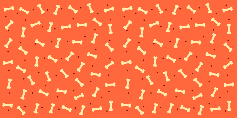 Motiv kosti Vinilna preproga za vhod - TenStickers