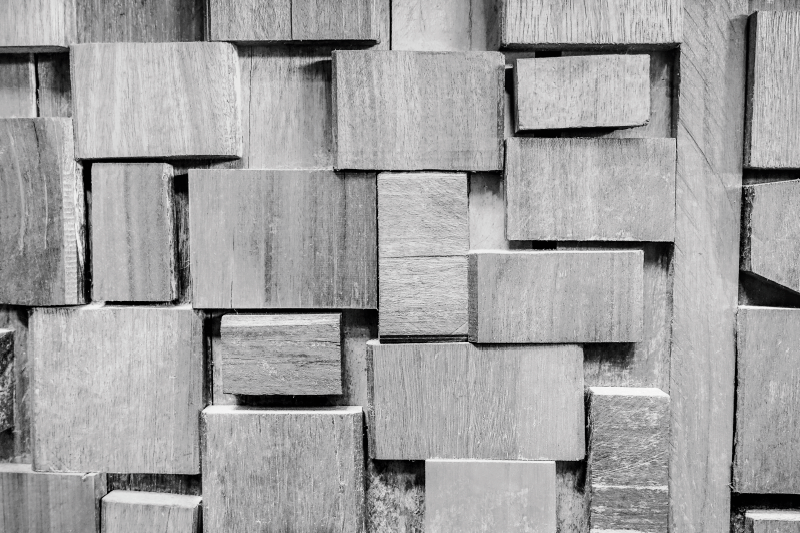 Lesena deska temna 3d tekstura les vinil preproga - TenStickers