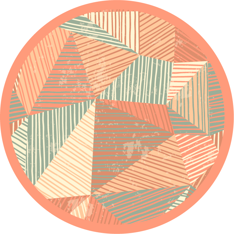 Triangles colour play vinilne preproge z vzorci - TenStickers