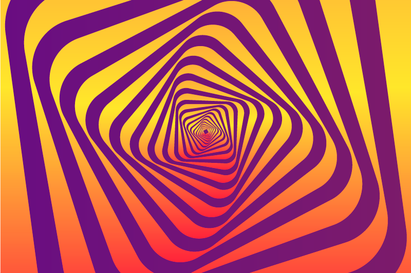 Moderna barvita vrtinčasta moderna vinil preproga - TenStickers