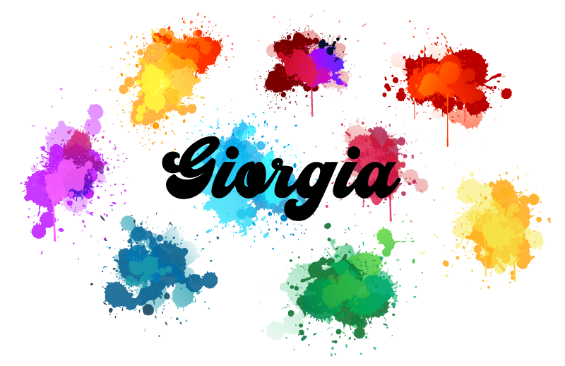 Okrogel dizajn z brizgami Vinilna preproga za najstnike - TenStickers