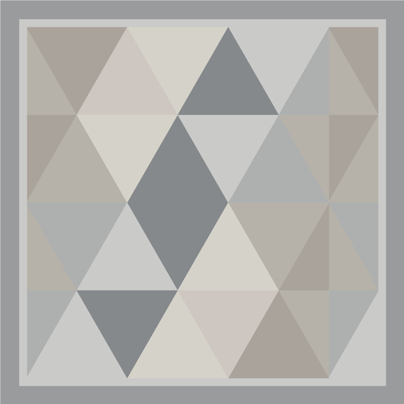 Triangular grey harmony vinilne preproge z vzorci - TenStickers