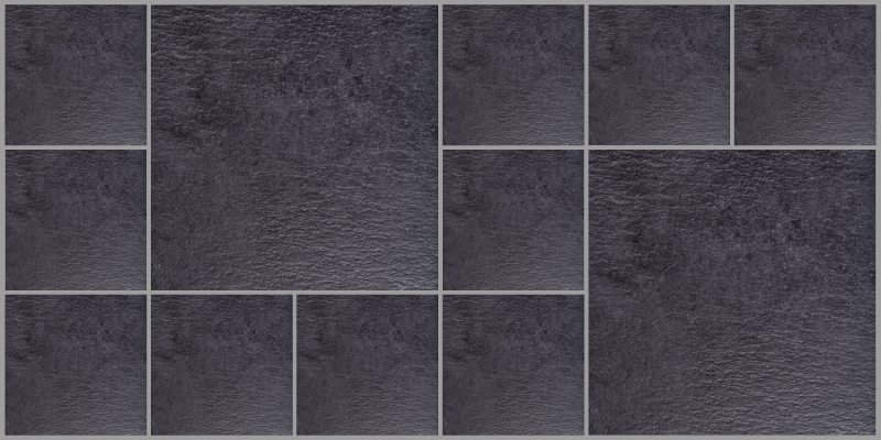 Sleek gray tiles vinilna preproga s kamnitim vzorcem - TenStickers