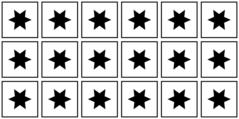 črno-beli motiv vinilna preproga s zvezdami - TenStickers