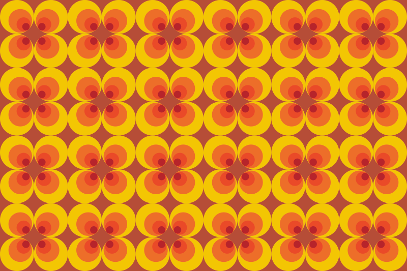 Cvetlične oblike Vinilna talna obloga v imitaciji ploščic - TenStickers