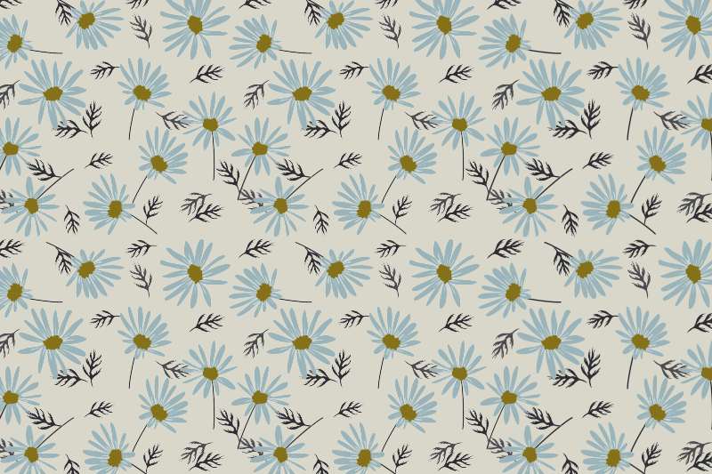 Cvetlična svežina Vinilna preproga za dnevno sobo - TenStickers