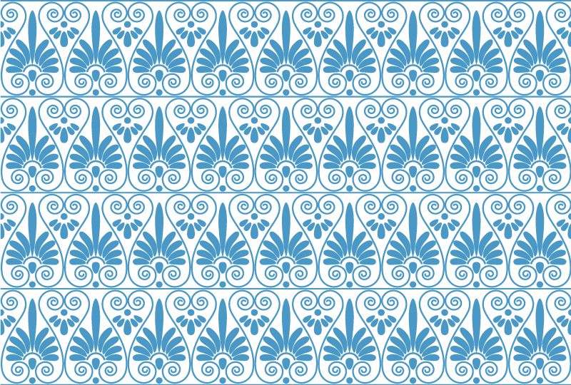 Sophisticated blue motif vinilna talna obloga - TenStickers