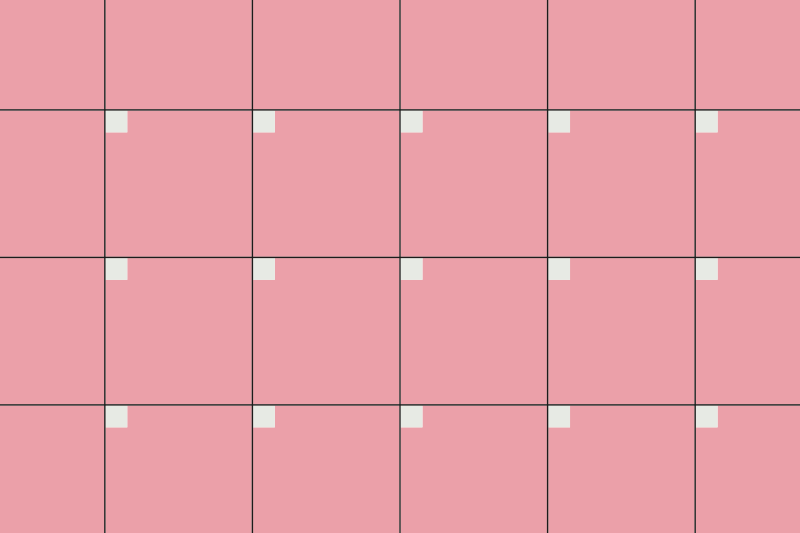 Pink squares vinilna preproga za dnevno sobo - TenStickers