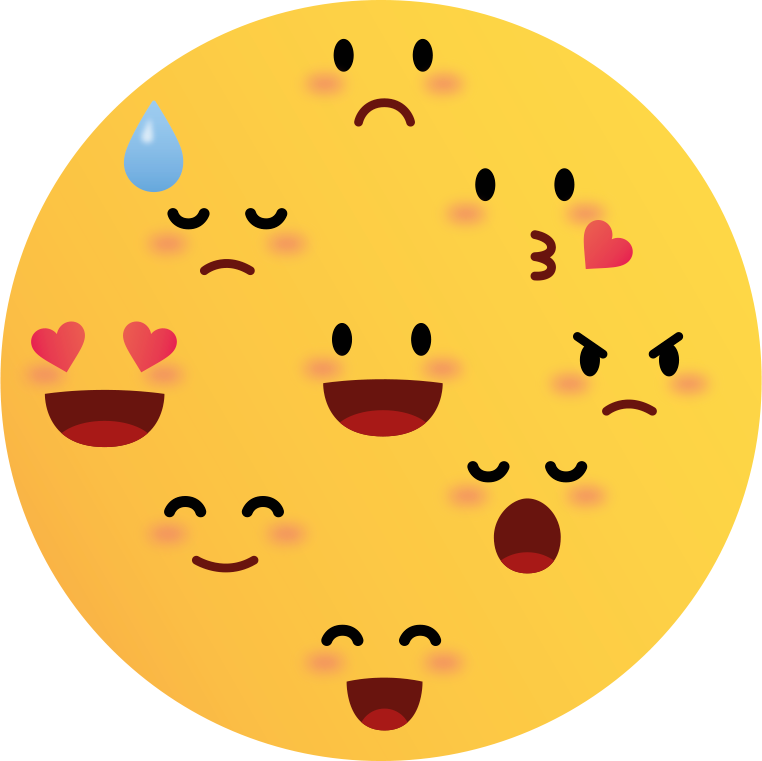 Kolaž emojijev Vinilna preproga za najstnike - TenStickers