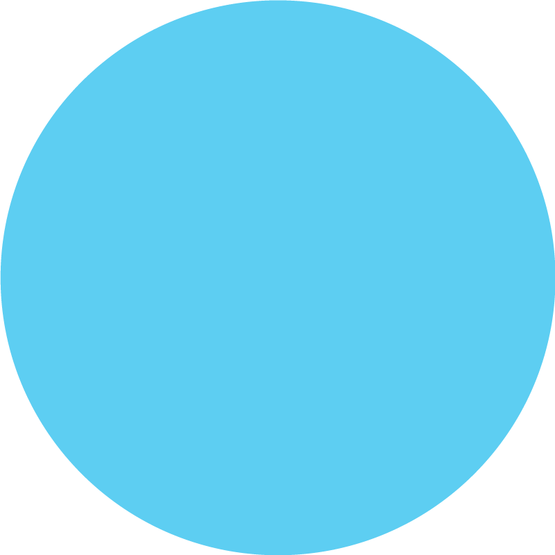 Krožna enobarvna zasnova Modra vinilna preproga - TenStickers