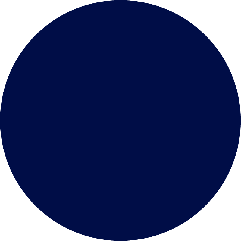 Round navy colour modra vinilna preproga - TenStickers