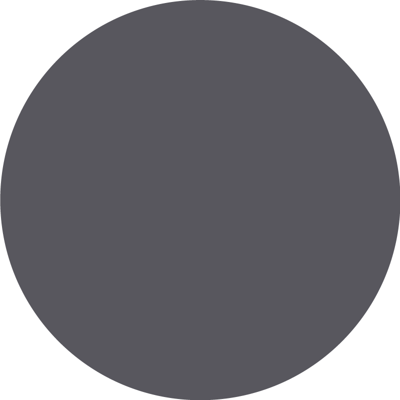 Okrogel enobarvni Siva vinilna preproga - TenStickers