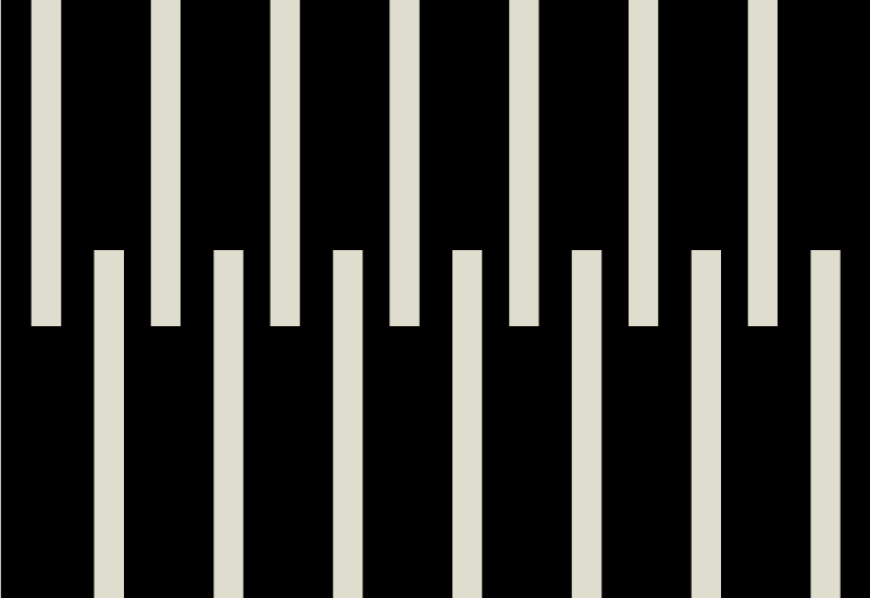 Nordic style črne črte nordic vinyl preproga - TenStickers