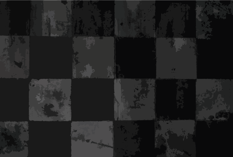 Checkered layout vinilna talna obloga v imitaciji ploščic - TenStickers
