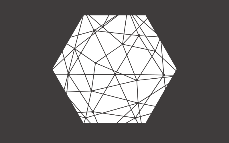 Abstract hexagonal pattern vinilne preproge - TenStickers