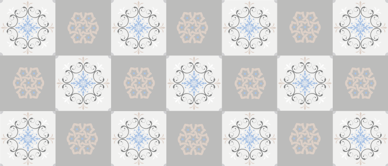 Sophisticated textured tiles vinilna talna obloga - TenStickers