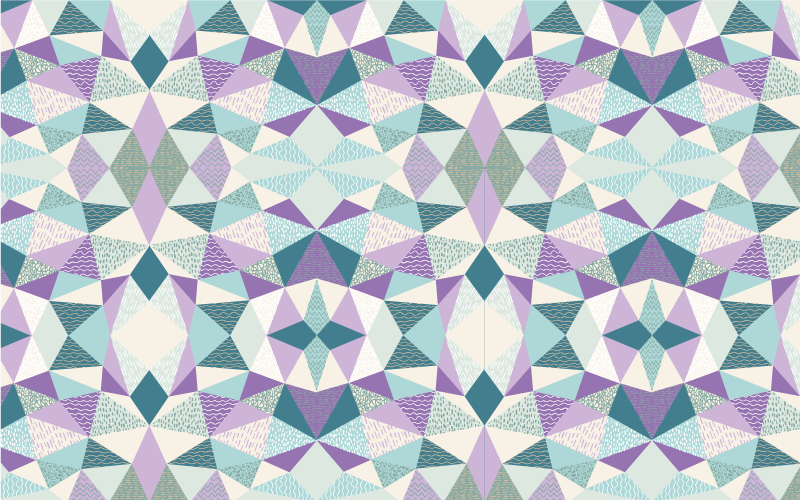 Barvita geometrija Vinilne preproge z geometrijskimi vzorci - TenStickers