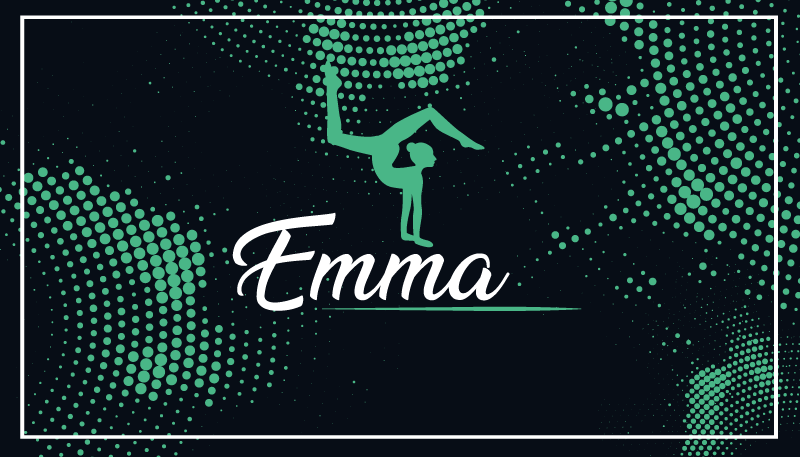 Gimnastika z imenom Vinilne preproge za spalnico - TenStickers